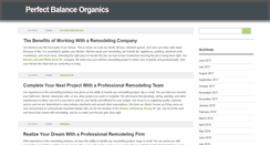 Desktop Screenshot of perfectbalanceorganics.com